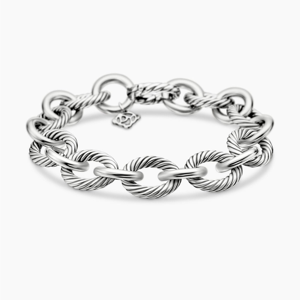 David Yurman Oval Link Chain Bracelet, 12 mm